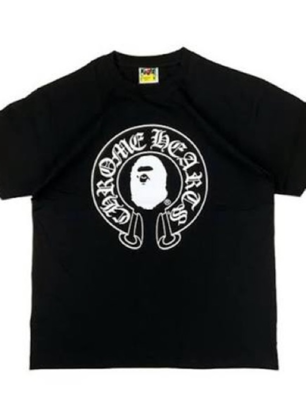 Bape x chrome hearts black tee